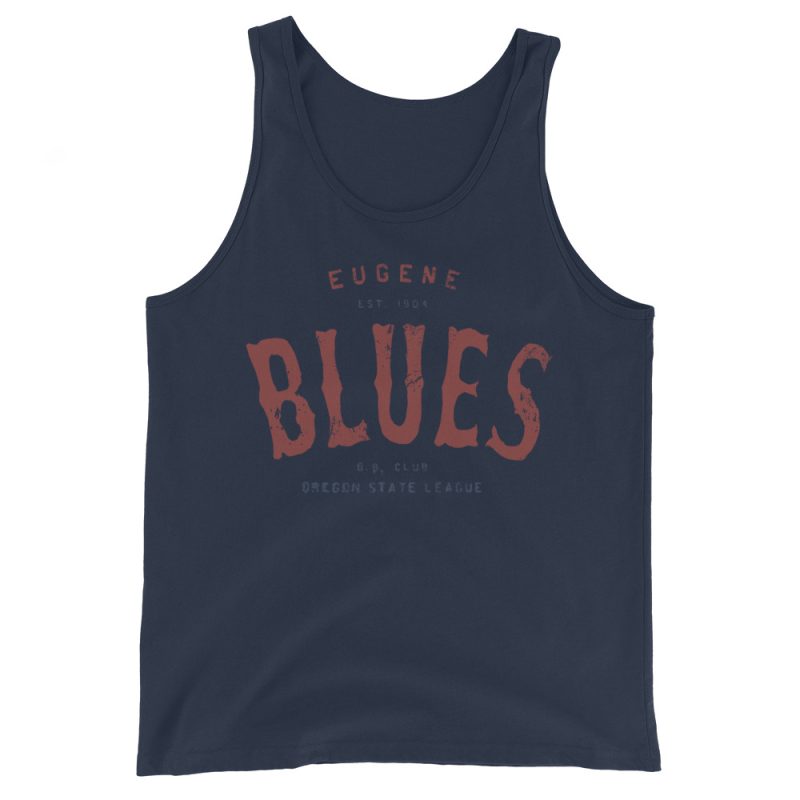Eugene Blues Oregon Baseball Club Men's Tank Top - Image 5