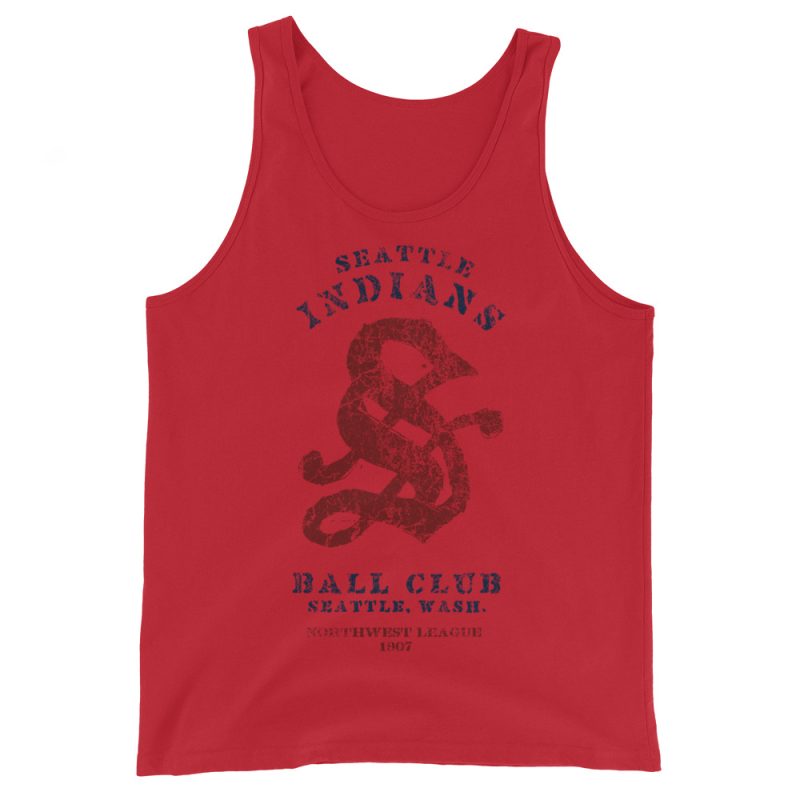 Seattle Indians Baseball Club Men's Tank Top - Image 7