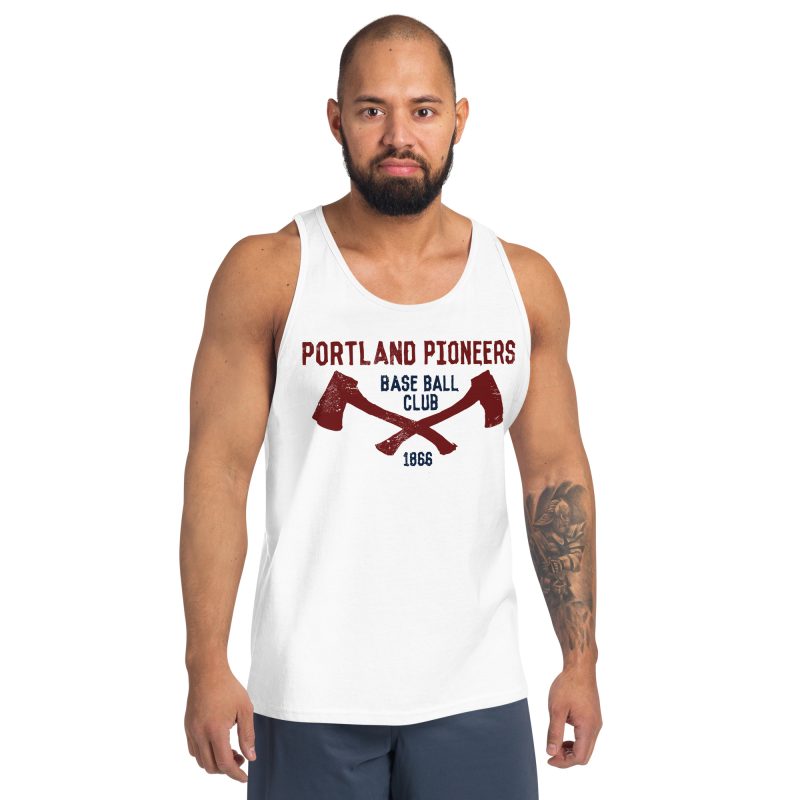 Portland Pioneers Baseball Club Men's Tank Top - Image 4