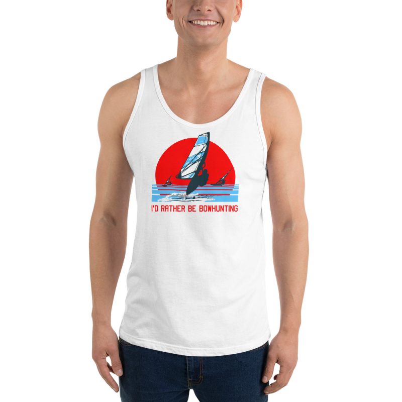 I'd rather be bowhunting Men's Tank Top - Image 2