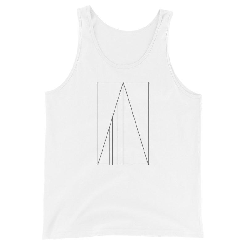 Golden Ratio Minimal Mountains Men's Tank Top