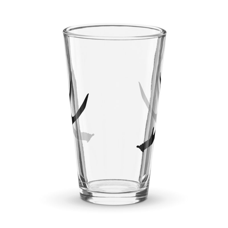 Blacktail Deer Antler Shaker pint glass - Image 2