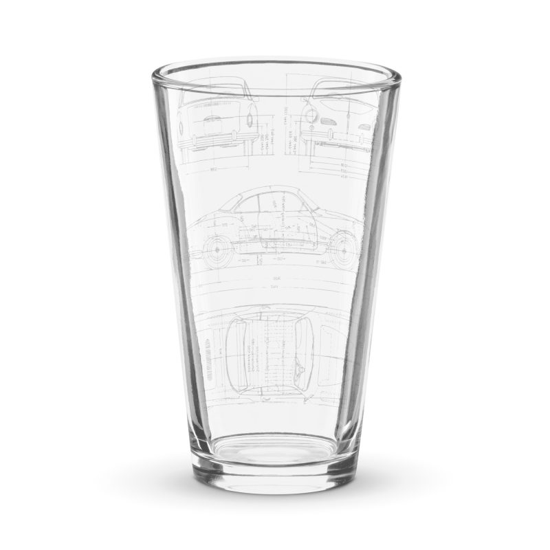 Ghia Blueprint Shaker pint glass - Image 2