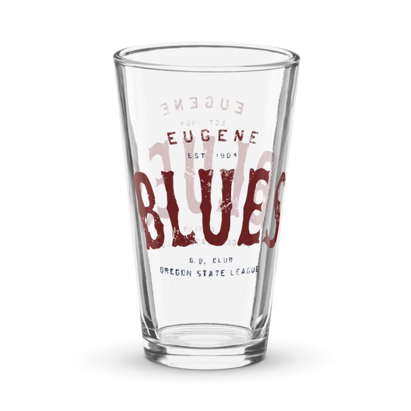 Eugene Blues Oregon Baseball Club 1904 Shaker pint glass