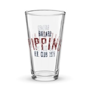 Ballard Pippins Baseball Club 1914 Shaker pint glass