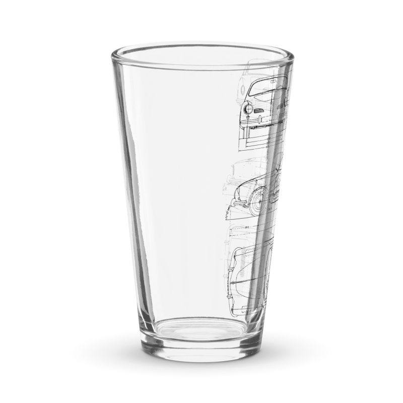 Ghia Blueprint Shaker pint glass - Image 3