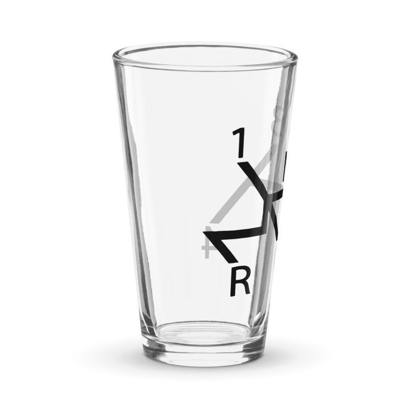 Aircooled Stick Shift Diagram Shaker pint glass - Image 3