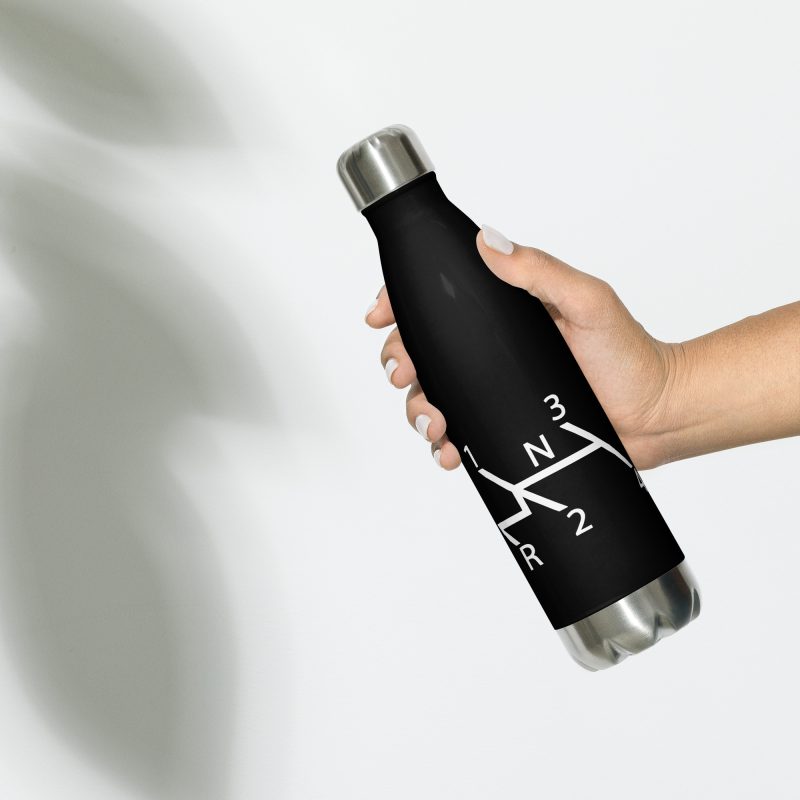 Aircooled Stick Shift Diagram Stainless steel water bottle - Image 3