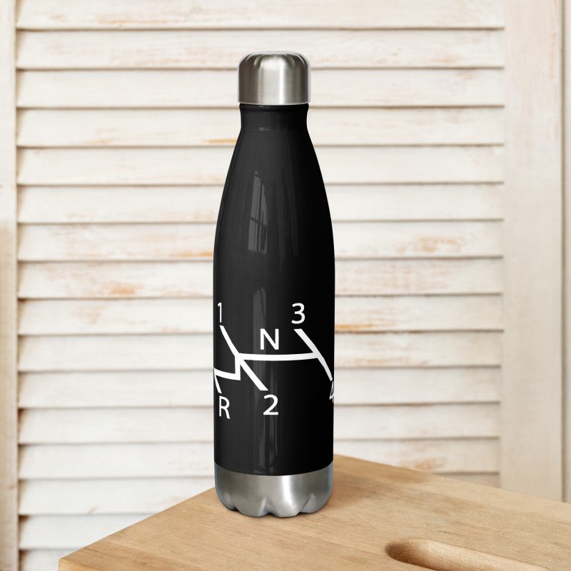 Aircooled Stick Shift Diagram Stainless steel water bottle - Image 5