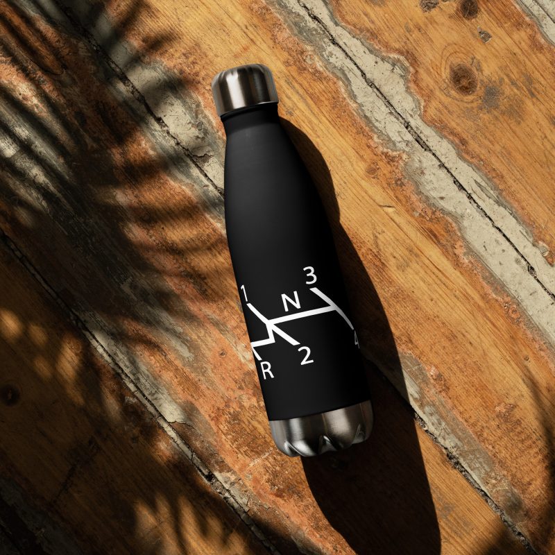 Aircooled Stick Shift Diagram Stainless steel water bottle - Image 6