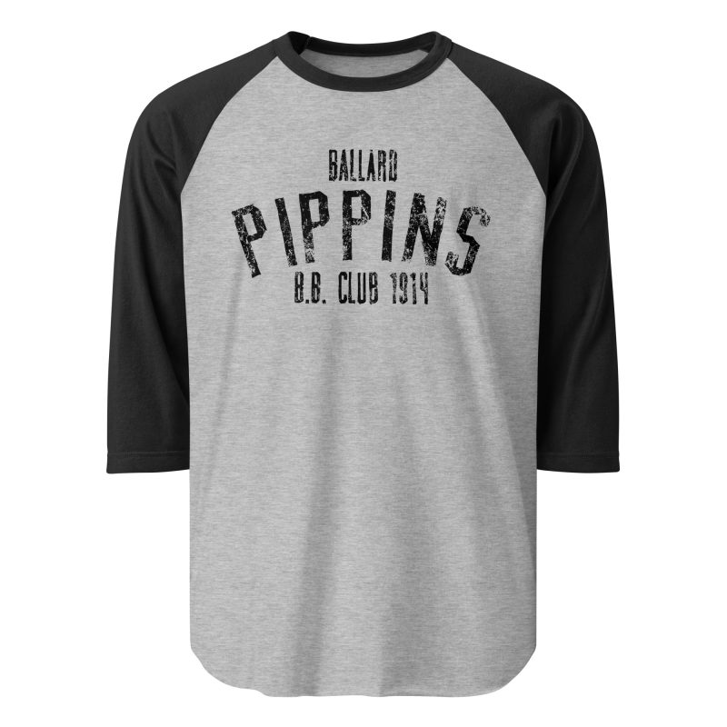 Ballard Pippins Baseball Club 1914 3/4 sleeve raglan shirt - Image 5