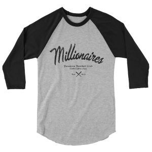 Pasadena Millionaires Baseball Club 1912 3/4 sleeve raglan shirt