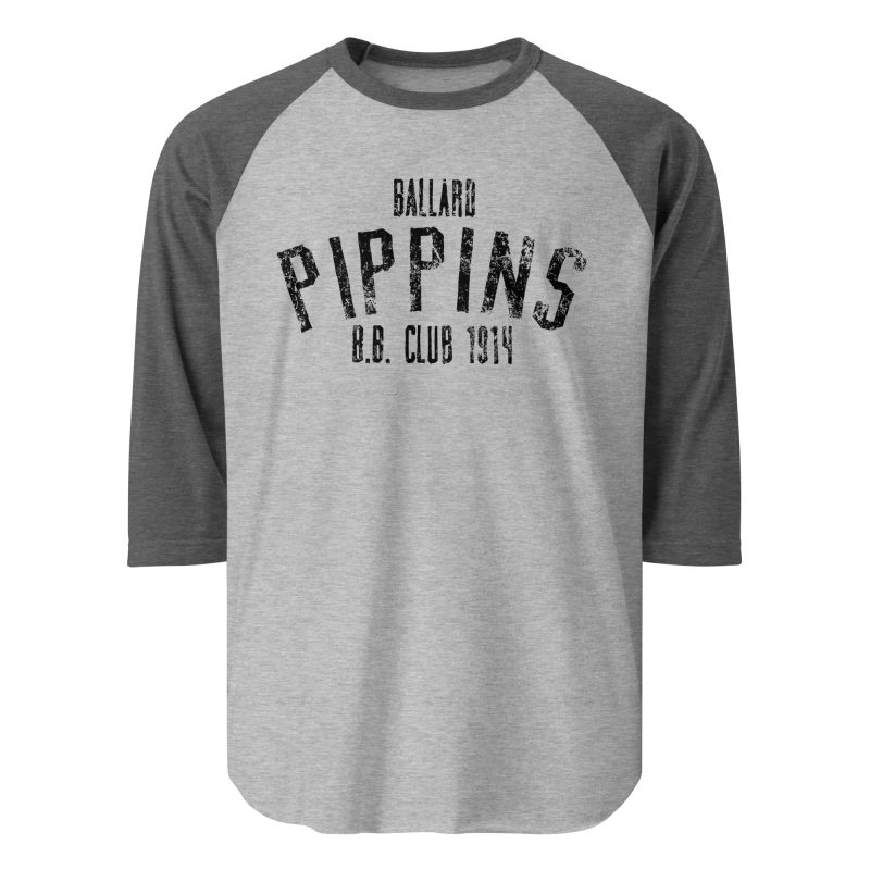 Ballard Pippins Baseball Club 1914 3/4 sleeve raglan shirt - Image 7