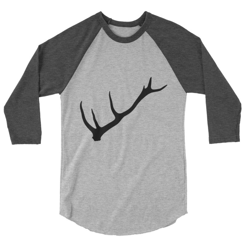 Stag Deer Antler 3/4 sleeve raglan shirt - Image 5