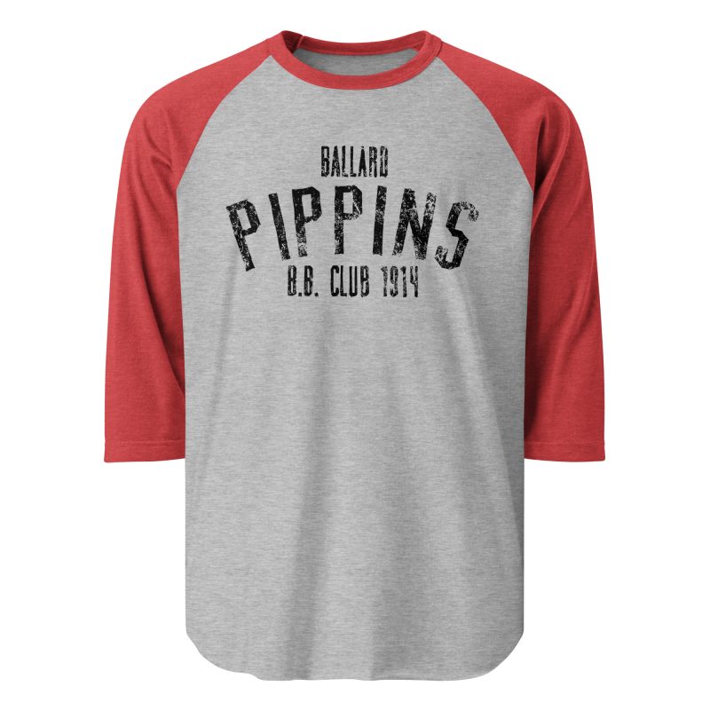 Ballard Pippins Baseball Club 1914 3/4 sleeve raglan shirt - Image 6