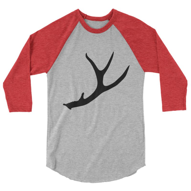 Blacktail Deer Antler 3/4 sleeve raglan shirt - Image 5
