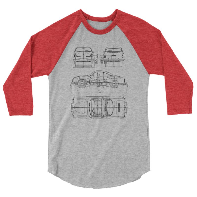 Ghia Blueprint 3/4 sleeve raglan shirt - Image 8