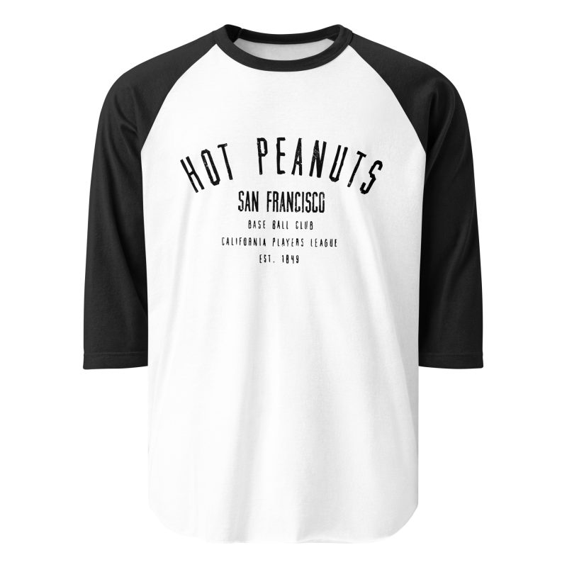 San Francisco Hot Peanuts Baseball Club 1849 3/4 sleeve raglan shirt - Image 8