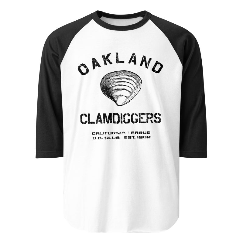 Oakland Clamdiggers Baseball Club 1902 3/4 sleeve raglan shirt - Image 8