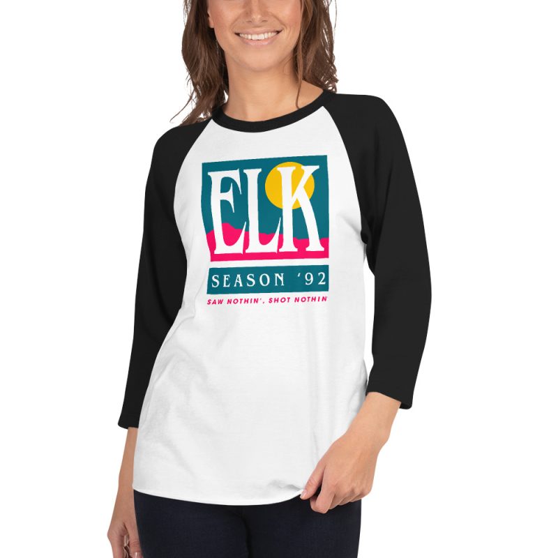 Elk Season '92 3/4 sleeve raglan shirt - Image 2