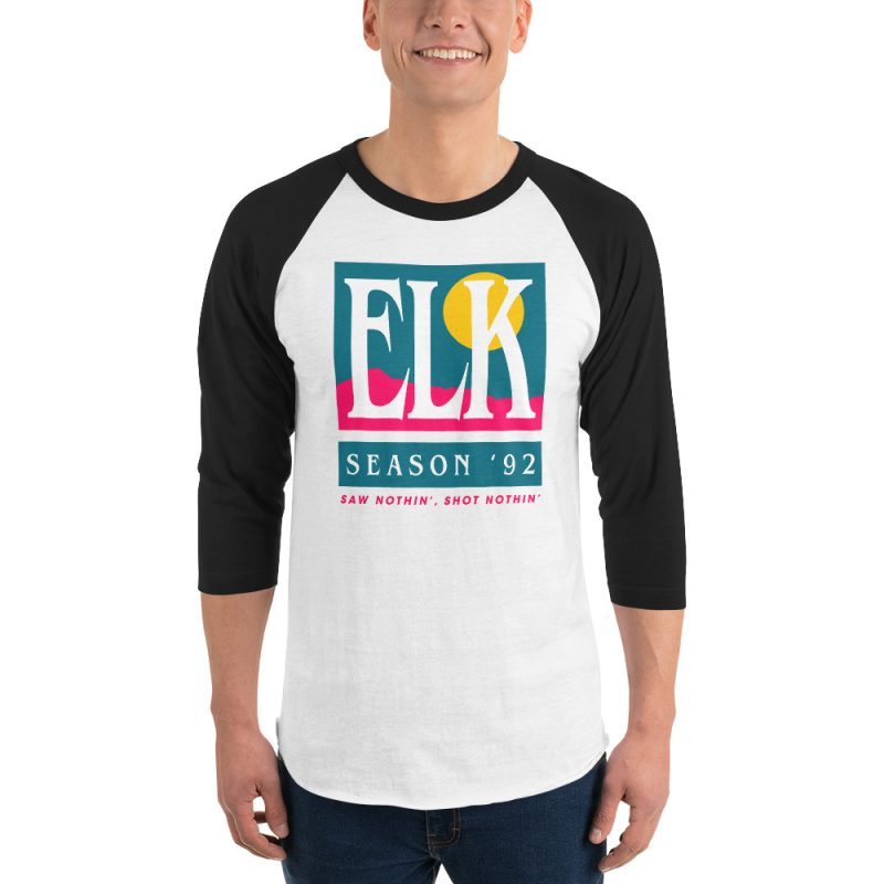 Elk Season '92 3/4 sleeve raglan shirt - Image 3