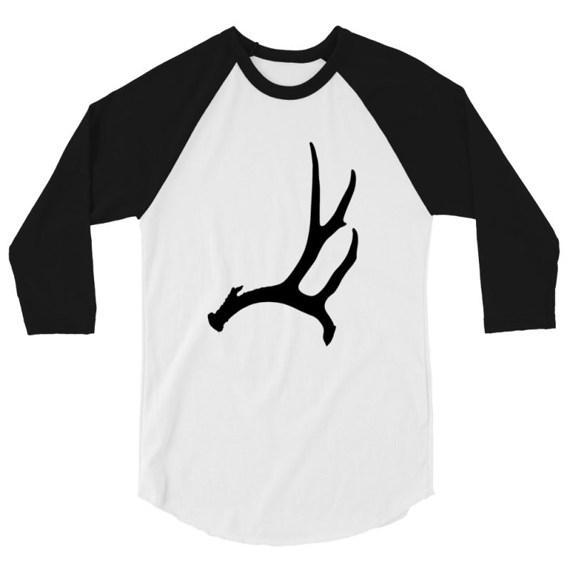 Mule Deer Antler 3/4 sleeve raglan shirt