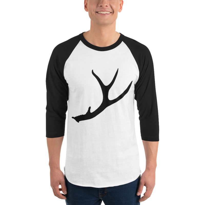 Blacktail Deer Antler 3/4 sleeve raglan shirt - Image 3