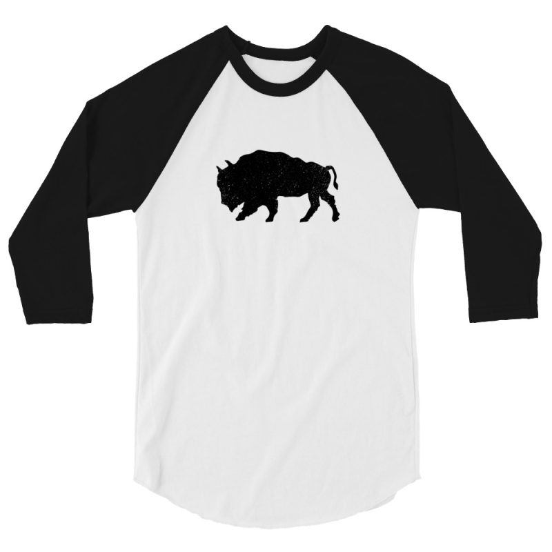 Bison Logo 3/4 sleeve raglan shirt - Image 2