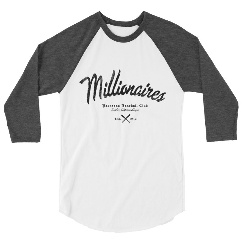 Pasadena Millionaires Baseball Club 1912 3/4 sleeve raglan shirt - Image 11
