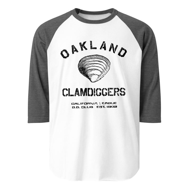 Oakland Clamdiggers Baseball Club 1902 3/4 sleeve raglan shirt - Image 12