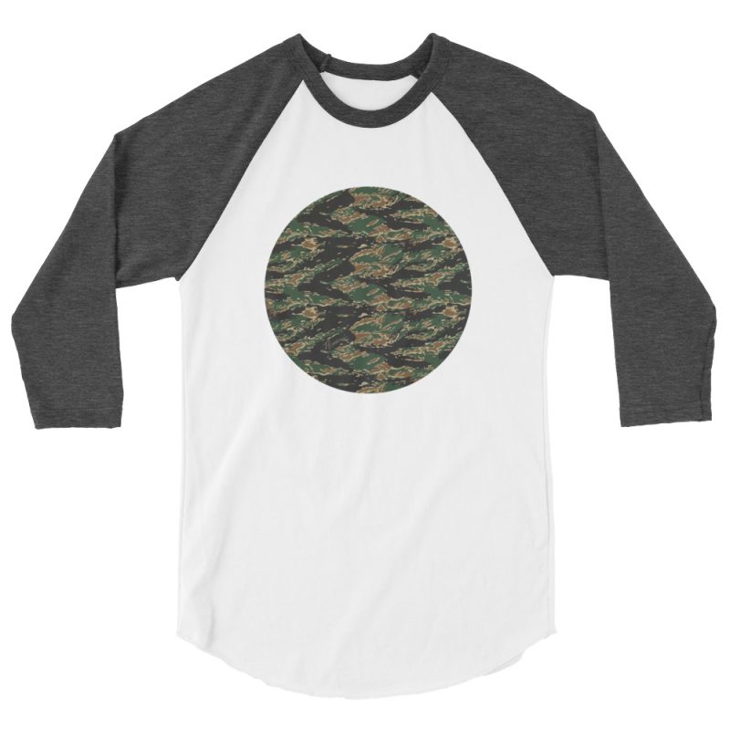 Tiger Camo 3/4 sleeve raglan shirt - Image 12