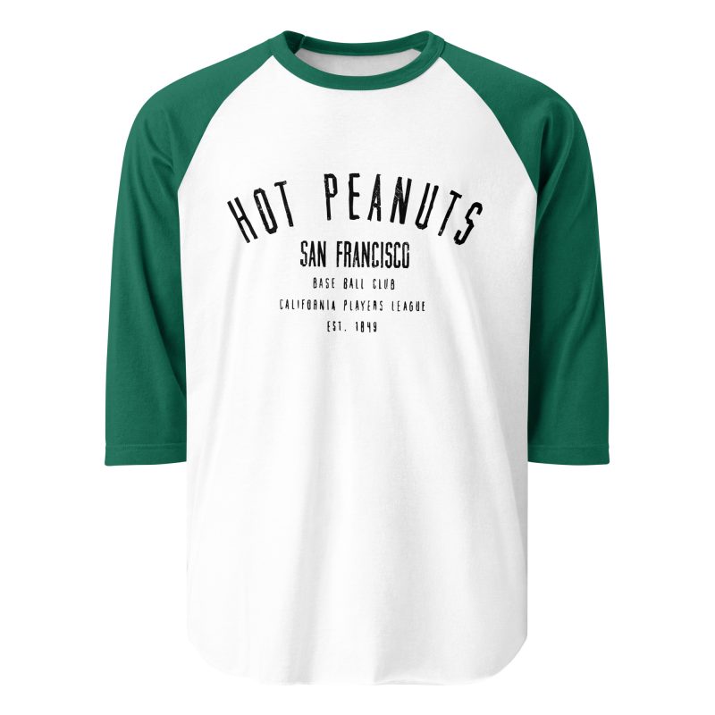 San Francisco Hot Peanuts Baseball Club 1849 3/4 sleeve raglan shirt - Image 12