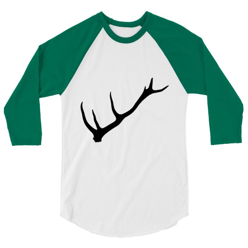 Stag Deer Antler 3/4 sleeve raglan shirt - Image 10