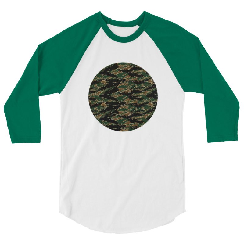 Tiger Camo 3/4 sleeve raglan shirt - Image 13