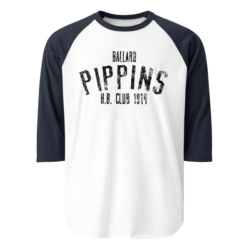 Ballard Pippins Baseball Club 1914 3/4 sleeve raglan shirt - Image 9