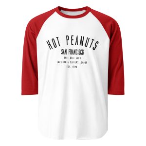 San Francisco Hot Peanuts Baseball Club 1849 3/4 sleeve raglan shirt