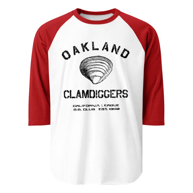 Oakland Clamdiggers Baseball Club 1902 3/4 sleeve raglan shirt - Image 11