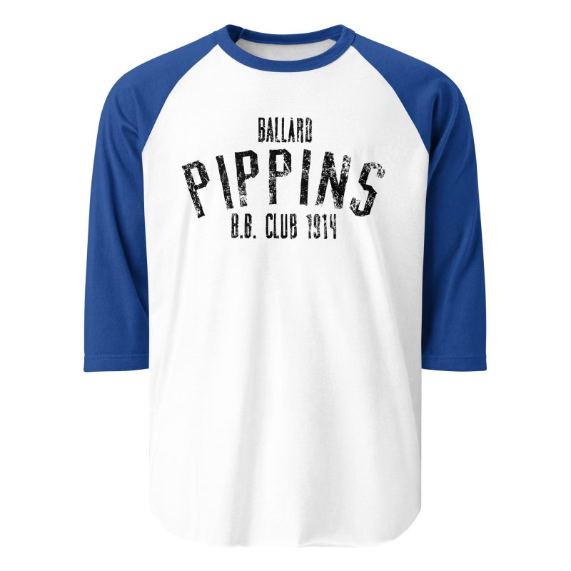 Ballard Pippins Baseball Club 1914 3/4 sleeve raglan shirt