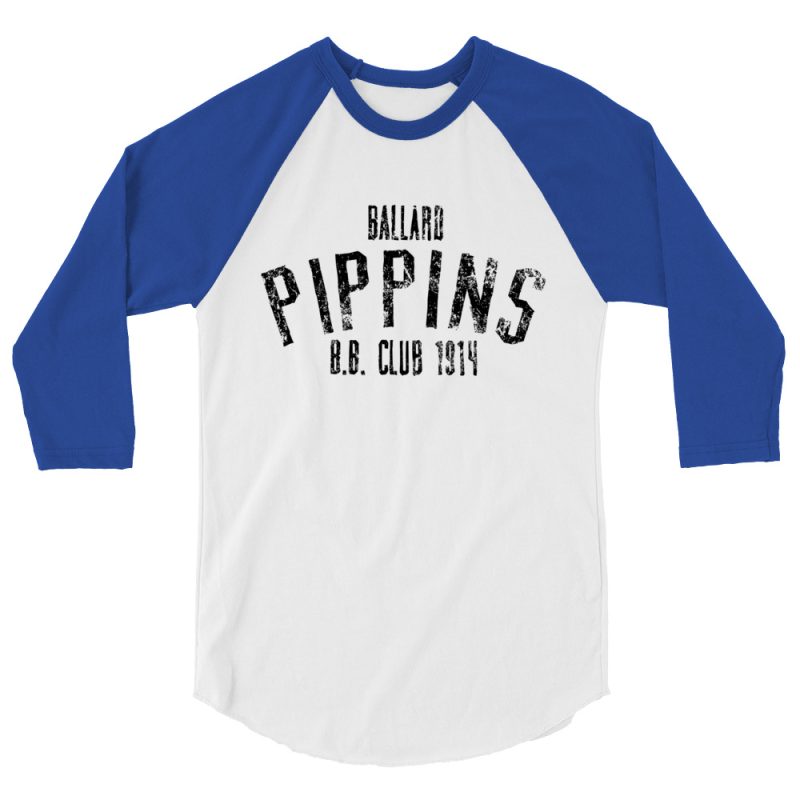 Ballard Pippins Baseball Club 1914 3/4 sleeve raglan shirt - Image 4