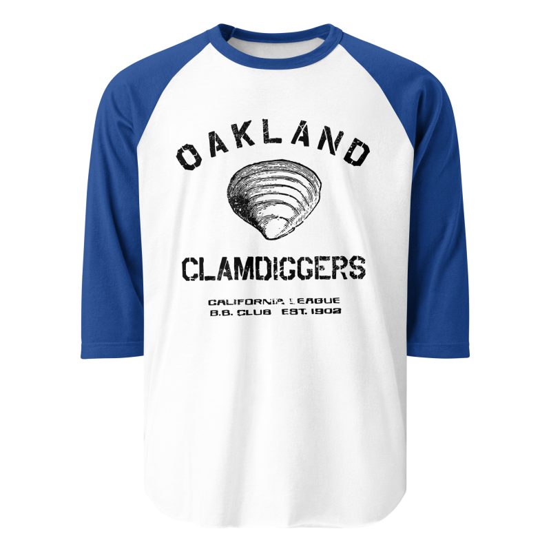 Oakland Clamdiggers Baseball Club 1902 3/4 sleeve raglan shirt - Image 10