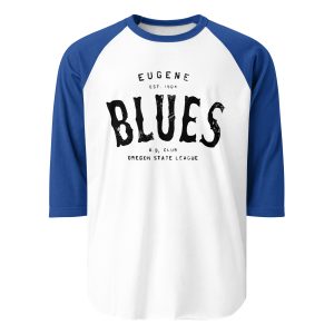 Eugene Blues Oregon Baseball Club 1904 3/4 sleeve raglan shirt