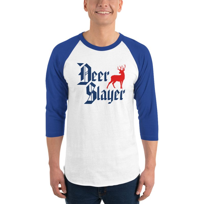 Deer Slayer 3/4 sleeve raglan shirt - Image 3
