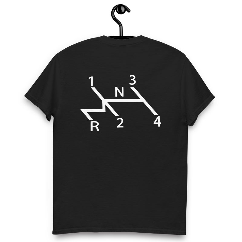 Aircooled Stick Shift Diagram Large Print Back Unisex classic tee - Image 13