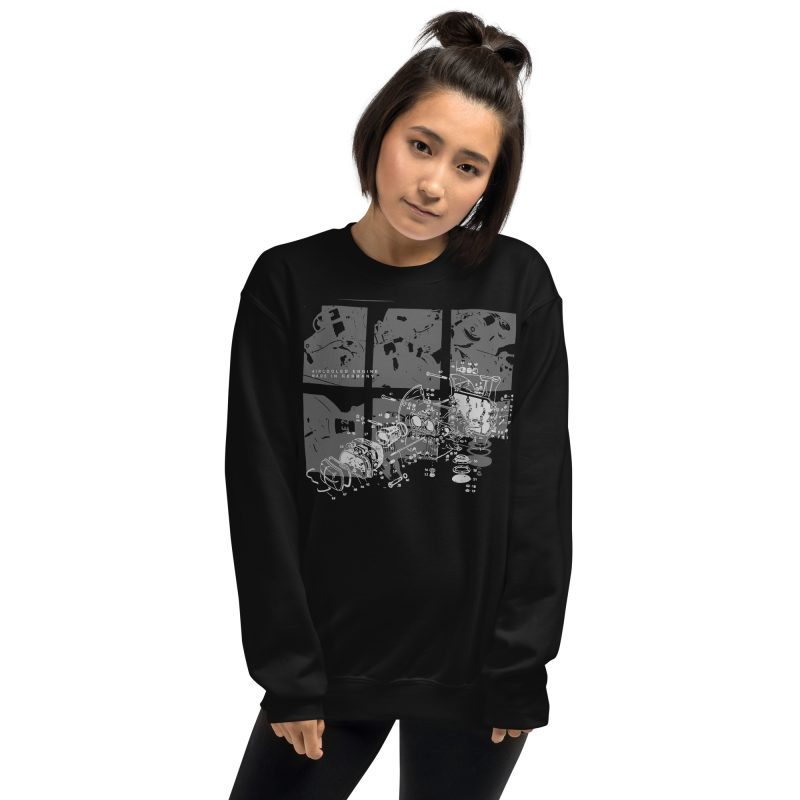 Aircooled Engine Made in Germany Unisex Sweatshirt - Image 4
