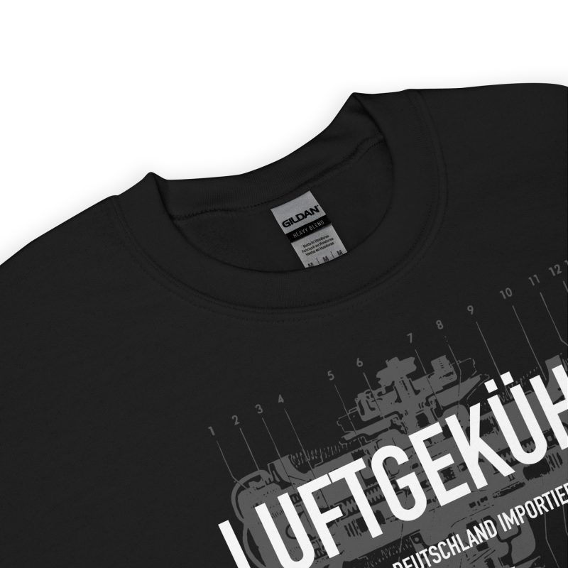 Luftgekühlt Aus Deutschland Importiert / Aircooled Imported from Germany Unisex Sweatshirt - Image 7