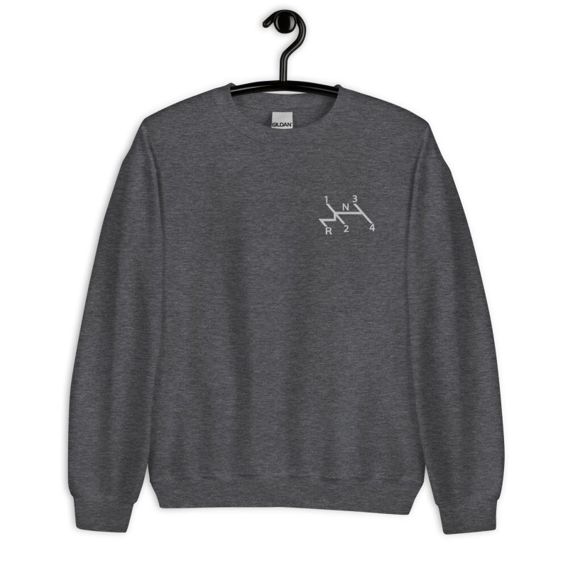 Aircooled Stick Shift Diagram Embroidered Unisex Sweatshirt - Image 6