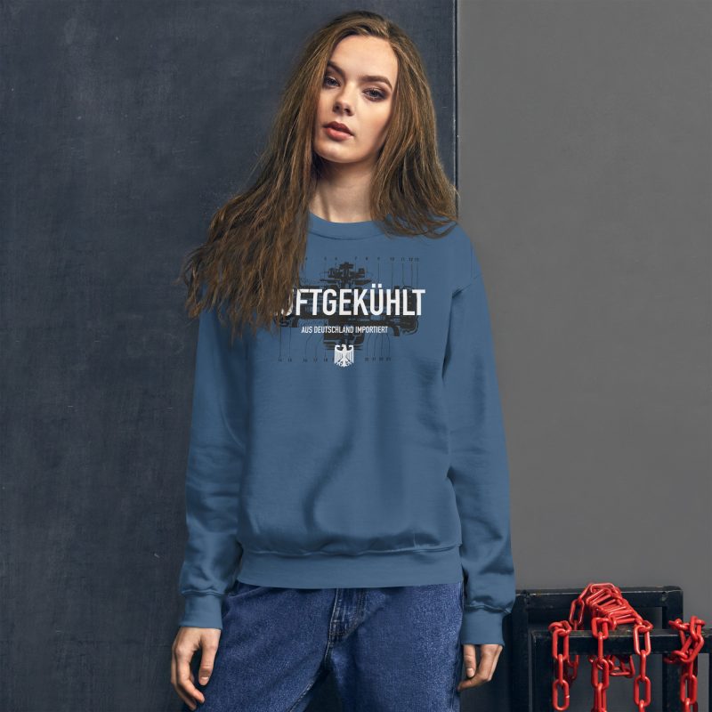 Luftgekühlt Aus Deutschland Importiert / Aircooled Imported from Germany Unisex Sweatshirt - Image 12
