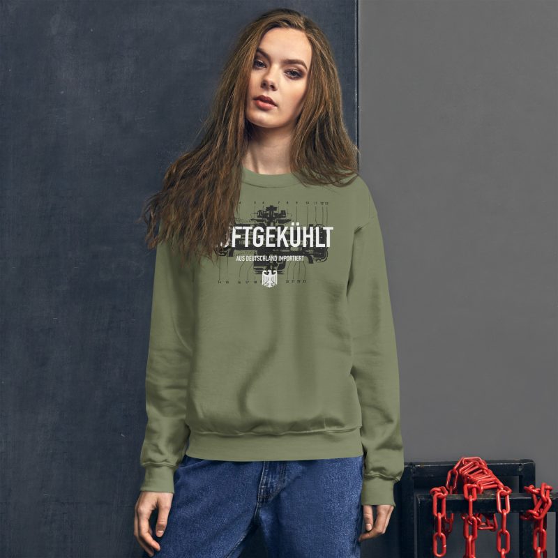 Luftgekühlt Aus Deutschland Importiert / Aircooled Imported from Germany Unisex Sweatshirt - Image 13