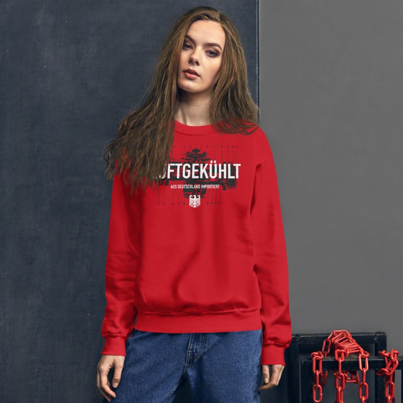 Luftgekühlt Aus Deutschland Importiert / Aircooled Imported from Germany Unisex Sweatshirt - Image 10