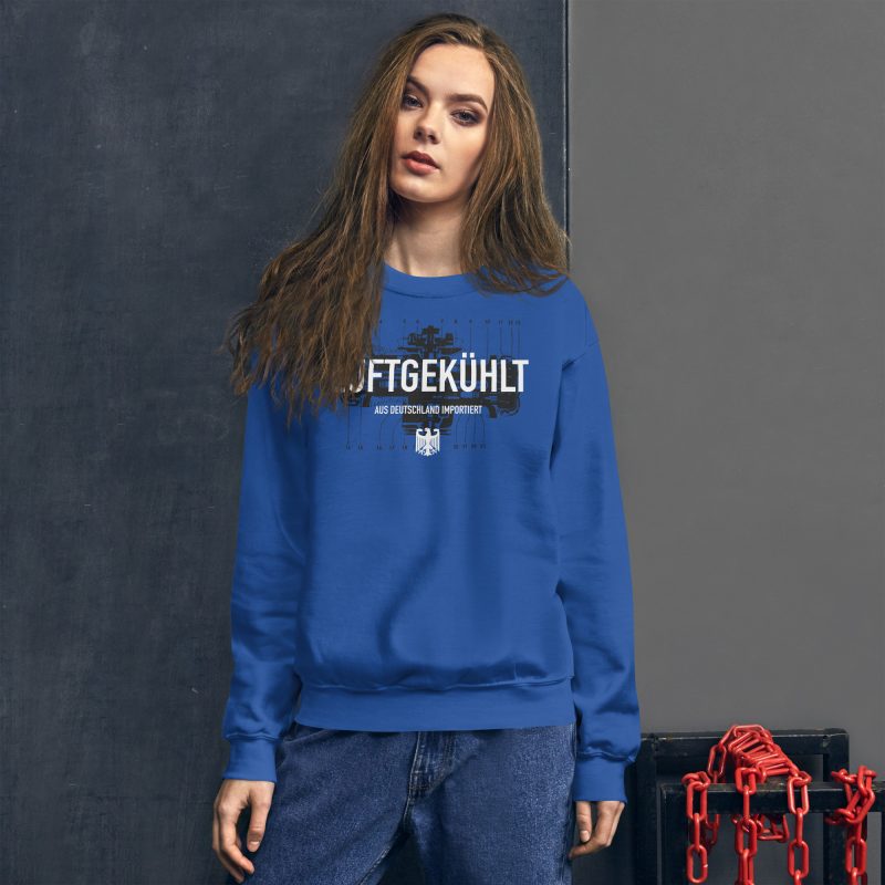 Luftgekühlt Aus Deutschland Importiert / Aircooled Imported from Germany Unisex Sweatshirt - Image 11